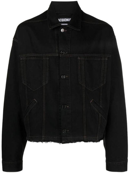 La Veste De Nimes Criollo Boxy Denim Jacket Black - JACQUEMUS - BALAAN 1