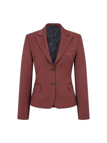 Women s Peaked Lapel Wool Single Jacket Burgundy 270702 - PAUL SMITH - BALAAN 1