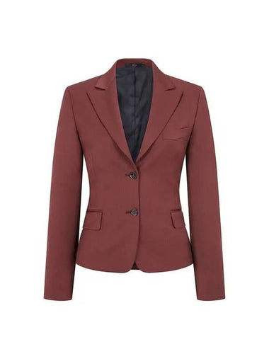 Women s Peaked Lapel Wool Single Jacket Burgundy 270702 - PAUL SMITH - BALAAN 1