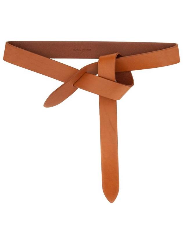 Lecce Knotted Leather Belt Brown - ISABEL MARANT - BALAAN 3