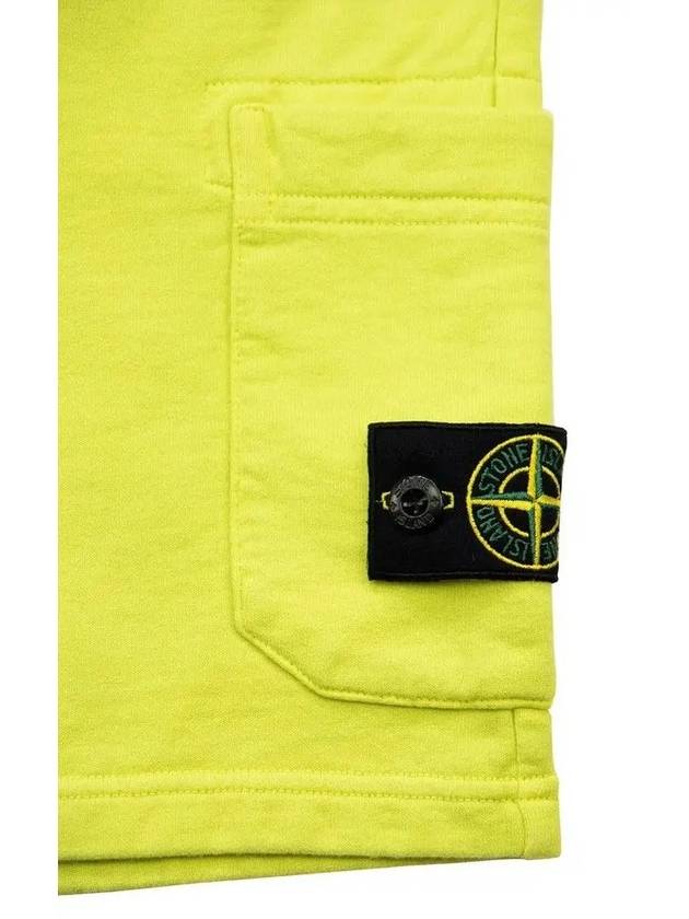 Wappen Patch Sweatshorts Lemon Kids Pants 741661840 V0031 - STONE ISLAND - BALAAN 3