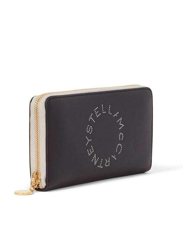 logo zipper long wallet black - STELLA MCCARTNEY - BALAAN 3