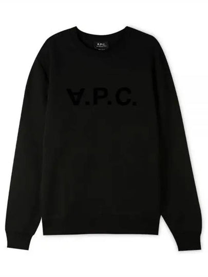 VPC Logo Crew Neck Sweatshirt Black - A.P.C. - BALAAN 2