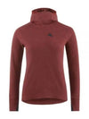 Women's Huge Mid Layer Hoodie Madder Red - KLATTERMUSEN - BALAAN 2