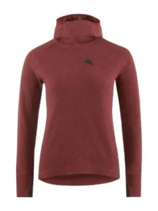 Women's Huge Mid Layer Hoodie Madder Red - KLATTERMUSEN - BALAAN 2