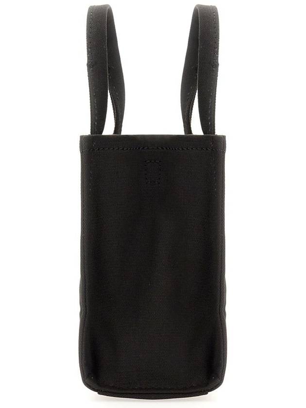 Logo Small Canvas Tote Bag Black - MARC JACOBS - BALAAN 4