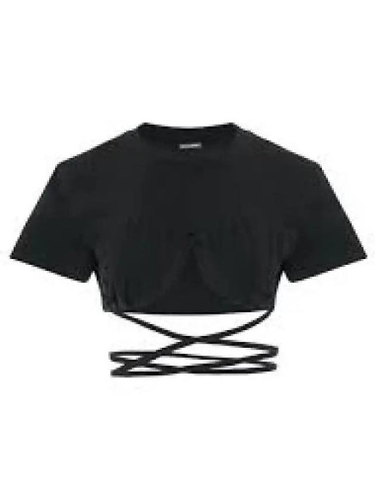 Jacquemus Le Bacchi short sleeve t shirt black 211JS0012160990SS23 1015108 - JACQUEMUS - BALAAN 1