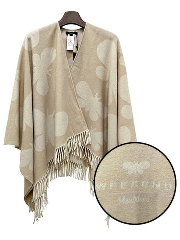 Weekend PACE Jacquard Wool Cape Arborio 2425736024600 001 - MAX MARA - BALAAN 1