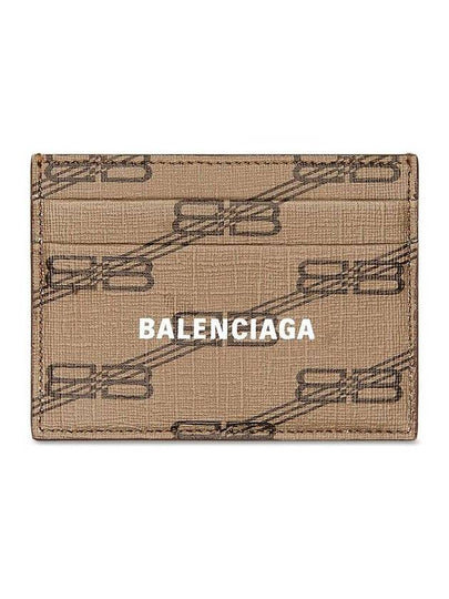 BB Monogram Card Wallet Brown - BALENCIAGA - BALAAN 2