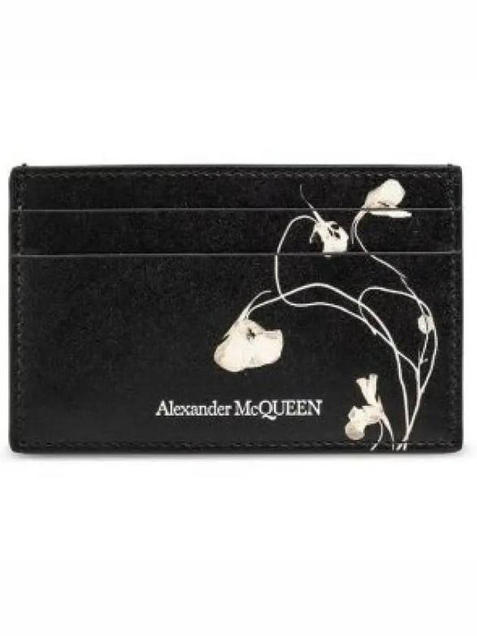 floral print leather card holder 7362301AATH - ALEXANDER MCQUEEN - BALAAN 2