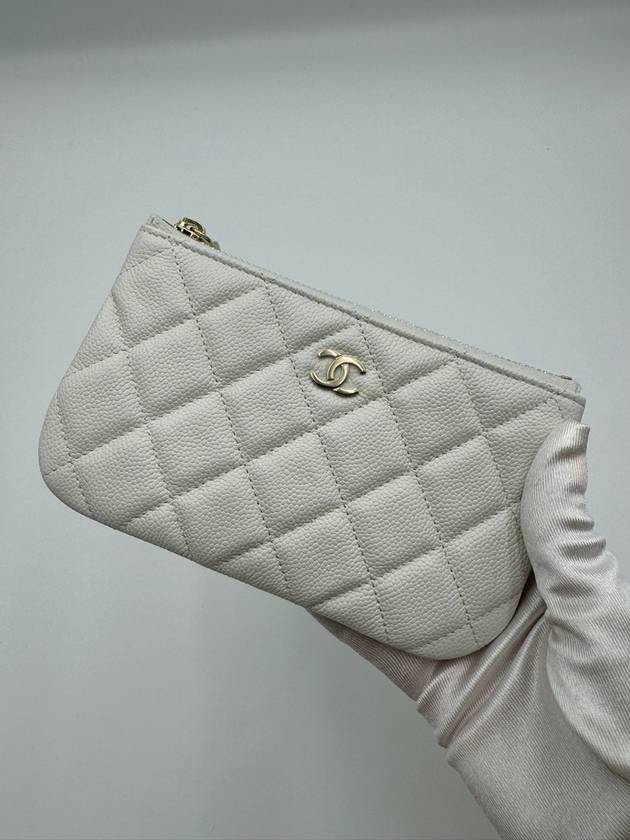 Classic Women s Mini Pouch Caviar White Gold Plated AP4020 - CHANEL - BALAAN 8