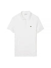 Men’s Regular Fit Pima Cotton Polo Shirt White - LACOSTE - BALAAN 2