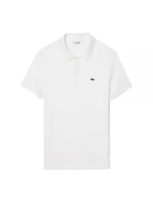 Men’s Regular Fit Pima Cotton Polo Shirt White - LACOSTE - BALAAN 2