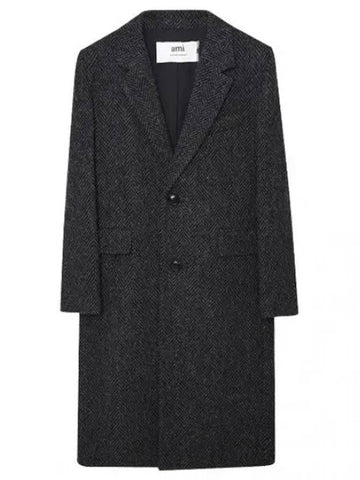 two button wool coat men - AMI - BALAAN 1