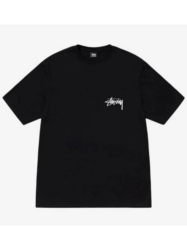 Kitten Print Short Sleeve T-Shirt Black - STUSSY - BALAAN 3