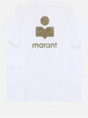 Zafferh Logo Cotton Short Sleeve T-Shirt White - ISABEL MARANT - BALAAN 4