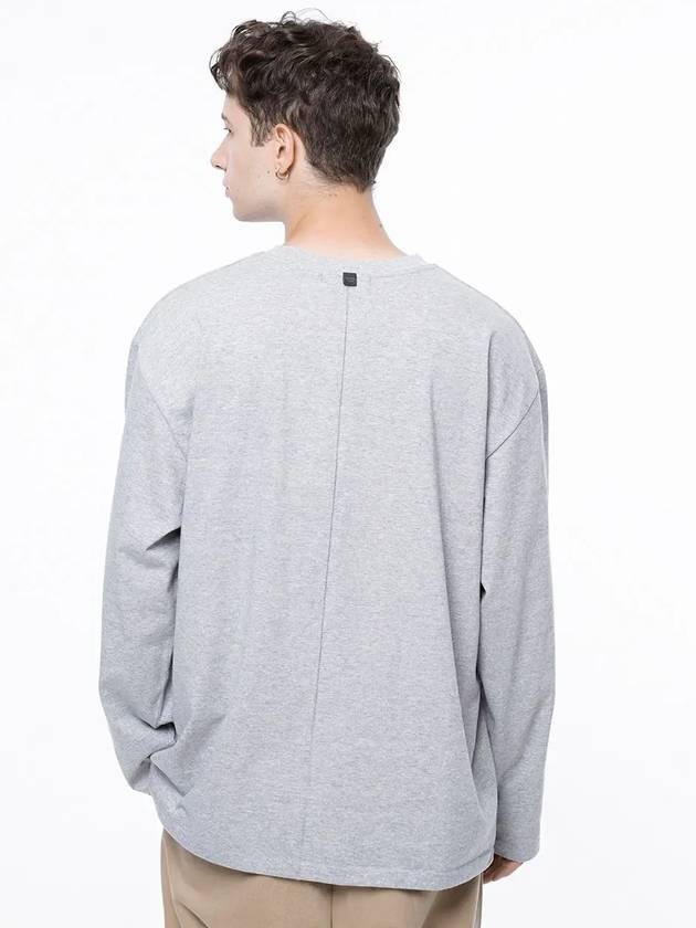 Men s M243TP01GR Clean Slit Long Sleeve T Shirt Gray - CHANCE'S NOI - BALAAN 3