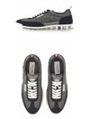 Flannel Clear Sole Low Top Sneakers Grey - THOM BROWNE - BALAAN 5