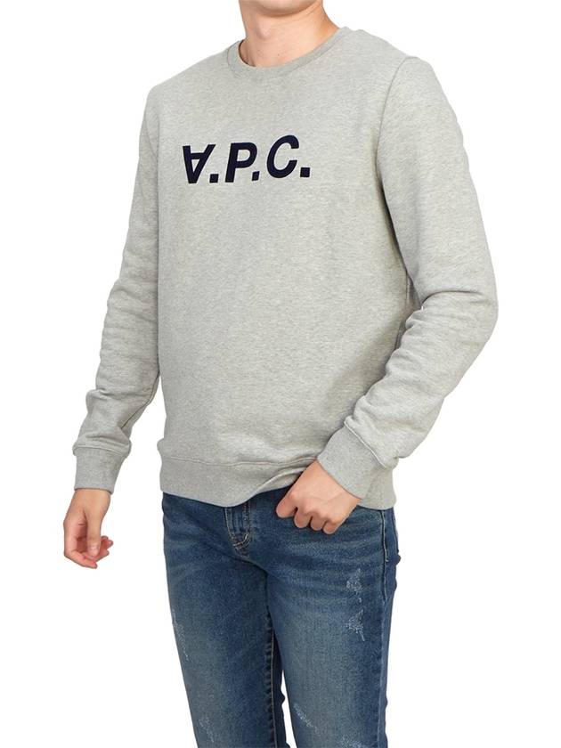 VPC Logo Crew Neck Sweatshirt Grey - A.P.C. - BALAAN 6