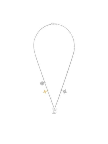 LV Instinct Pendant Necklace Silver - LOUIS VUITTON - BALAAN 1