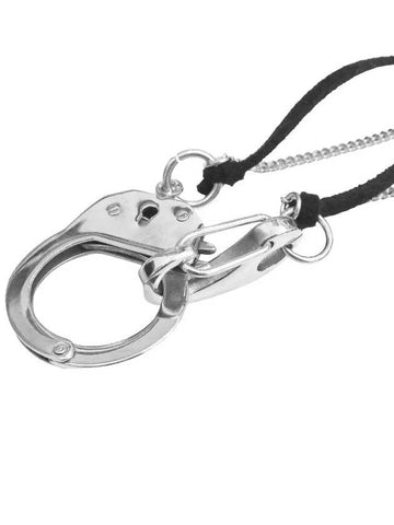 Men's Black Lanyard Necklace Handcuffs Pendant CLEF PICKUPS - BASSCLEF - BALAAN 1