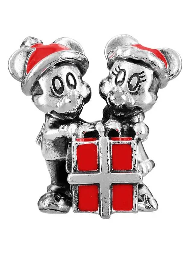 Disney Mickey And Minnie Mouse Present Charm Silver Red - PANDORA - BALAAN 4