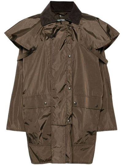 Light technical fabric raincoat dark brown - PRADA - BALAAN 2