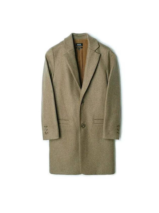 Wool Single Coat Taupe - A.P.C. - BALAAN 1