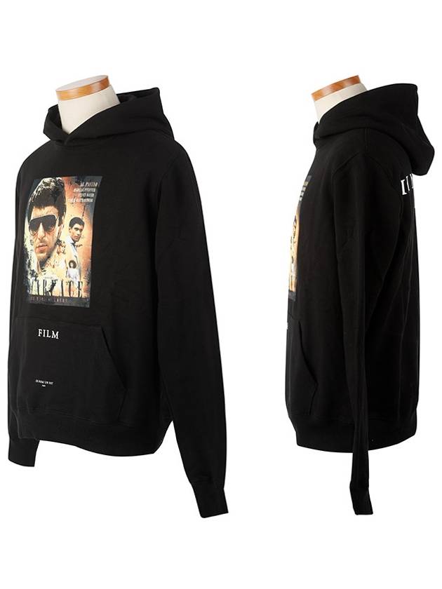 NUW18248 009 FILM print black hoodie - IH NOM UH NIT - BALAAN 1