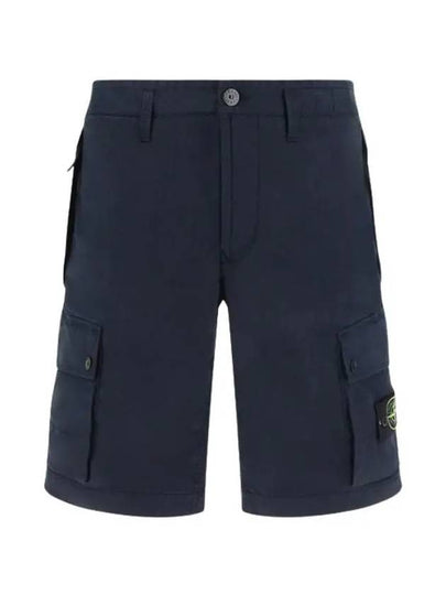 Wappen Cargo Bermuda Shorts Navy - STONE ISLAND - BALAAN 2