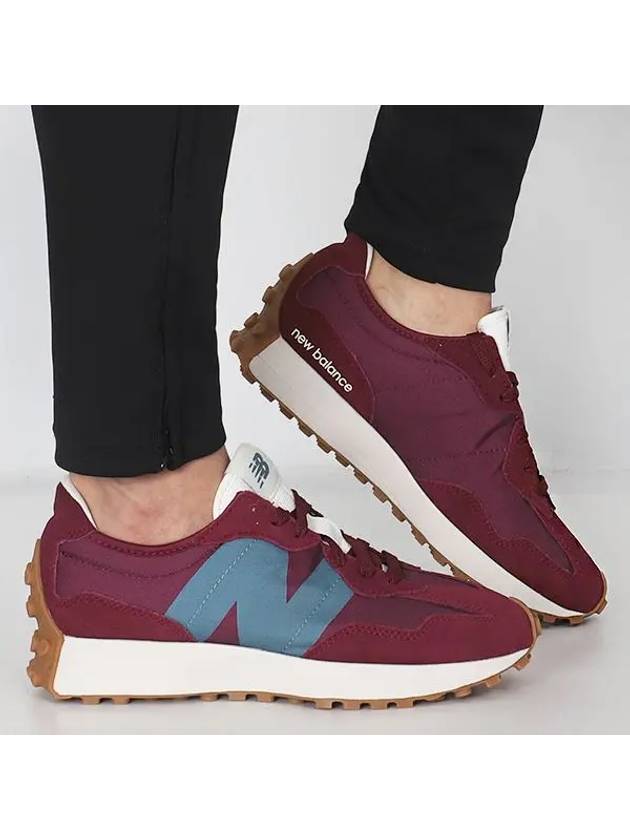 Men's 327 Low Top Sneakers Garnet Indigo - NEW BALANCE - BALAAN 2