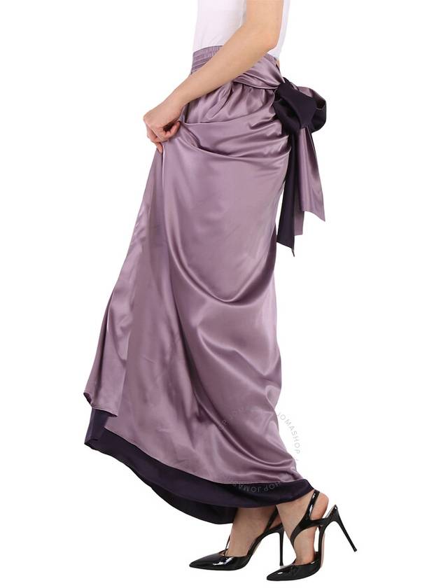 Emporio Armani Empire Waist Lavender Silk Maxi Skirt, Brand Size 40 (US Size 4) - EMPORIO ARMANI - BALAAN 3