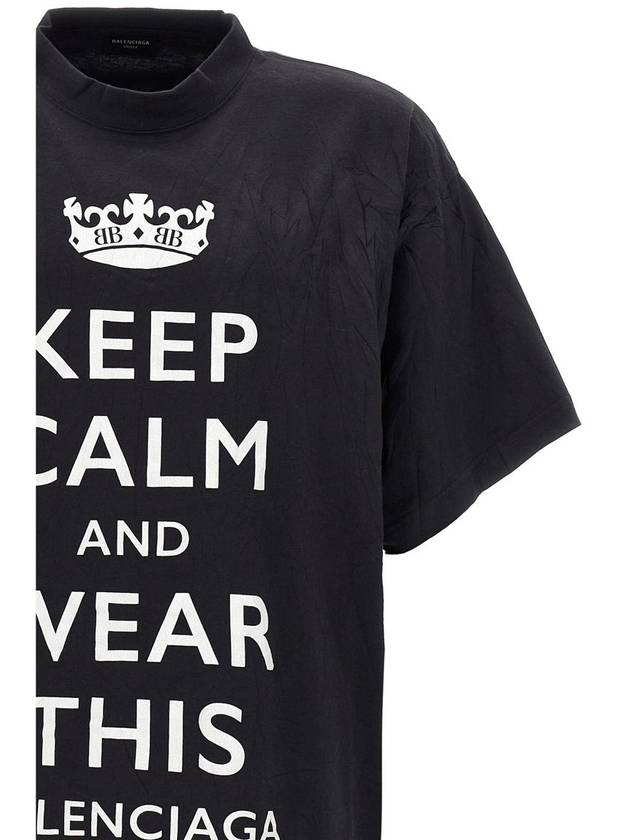 Balenciaga 'Keep Calm' T-Shirt - BALENCIAGA - BALAAN 3