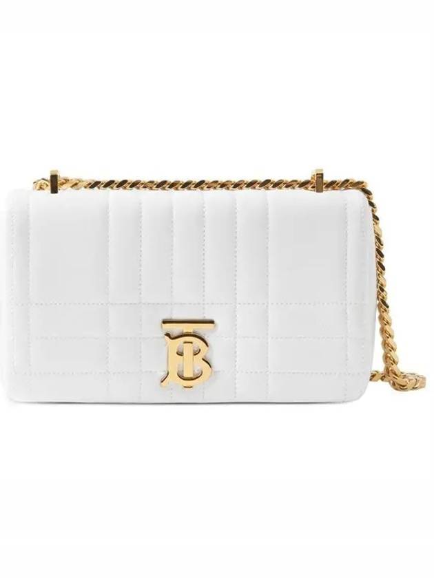 Lola Small Shoulder Bag Optic White - BURBERRY - BALAAN 1