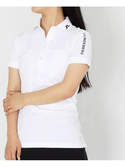 Women's Tour Tech Golf Polo White - J.LINDEBERG - BALAAN 2