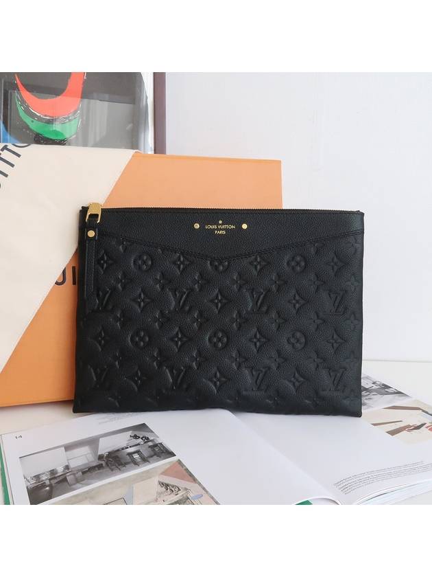 Monogram Daily Empreinte Pouch Bag Black - LOUIS VUITTON - BALAAN 3