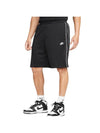 Club PK Swoosh Embroidered Logo Shorts Black - NIKE - BALAAN 1