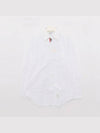 Men's Logo Patch Classic Cotton Long-Sleeve Shirt White - THOM BROWNE - BALAAN 3