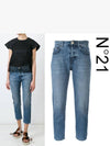 Women's Cropped Jeans Blue - Nº 21 - BALAAN 2