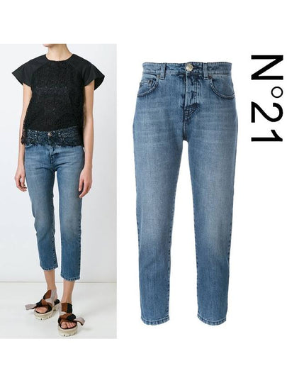 Women's Cropped Jeans Blue - Nº 21 - BALAAN 2