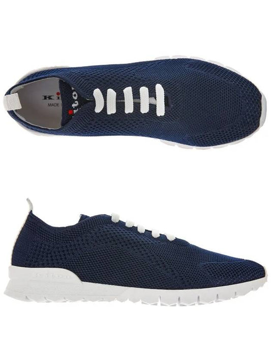 Mesh Low Top Sneakers Navy - KITON - BALAAN 2