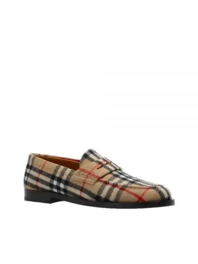 Checked Wool Loafers Archive Beige - BURBERRY - BALAAN 2