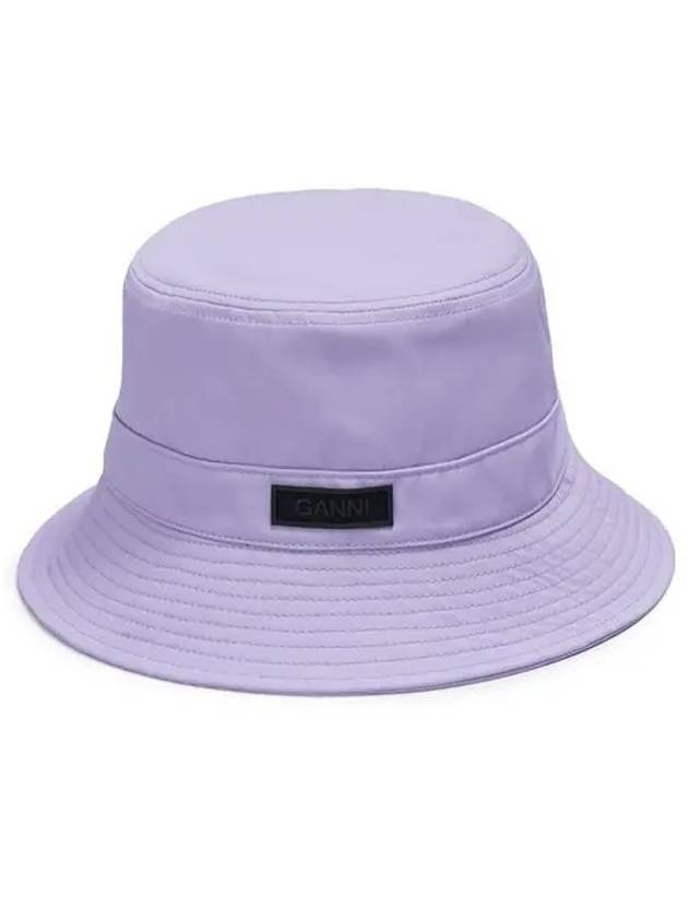 Logo Applique Bucket Hat Purple - GANNI - BALAAN 3