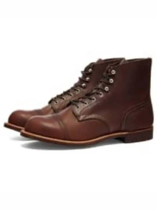 Men's Iron Ranger Leather Ankle Boots Amber - RED WING - BALAAN 2