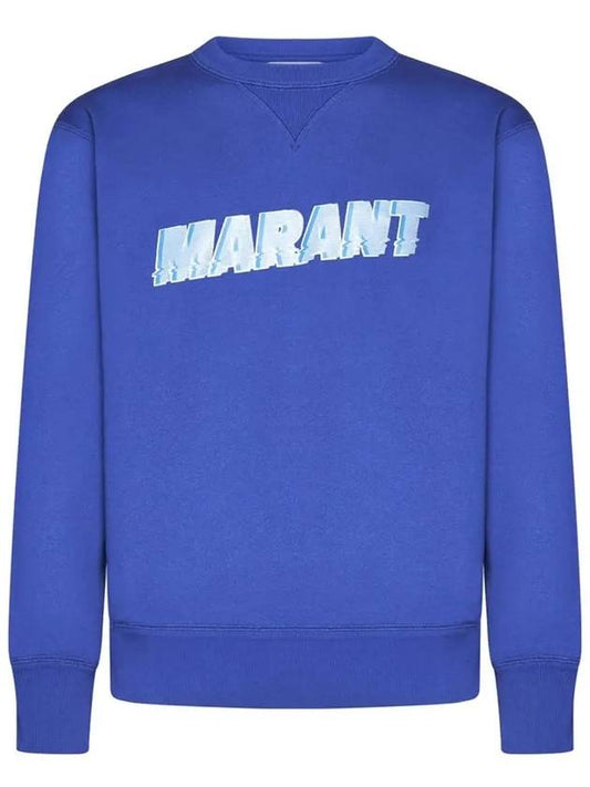 Miky Logo Print Sweatshirt Blue - ISABEL MARANT - BALAAN 2