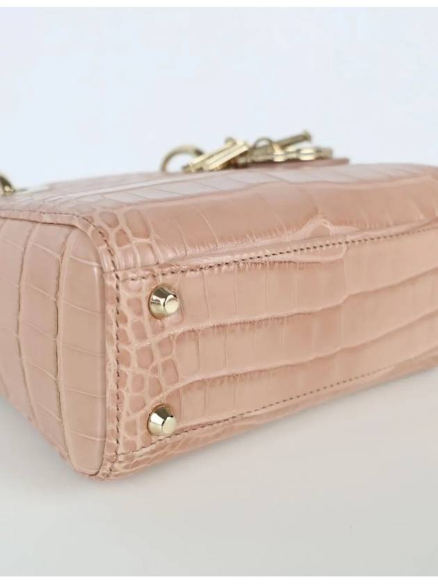 Lady Bag Mini Crocodile Pink M0505OAQY47EU - DIOR - BALAAN 7