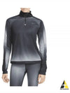 Dri Fit Swoosh Print Half Zip Running Long Sleeve T-shirt Black - NIKE - BALAAN 2