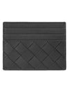 Intrecciato Leather Card Wallet Thunder - BOTTEGA VENETA - BALAAN 2