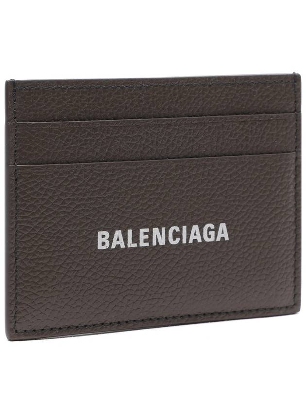 Logo Print Cash Card Holder Dark Green - BALENCIAGA - BALAAN 4