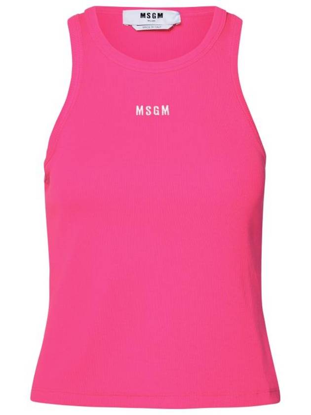 Short Sleeve T-Shirt 3641MDT82 24710814 Fucsia - MSGM - BALAAN 1